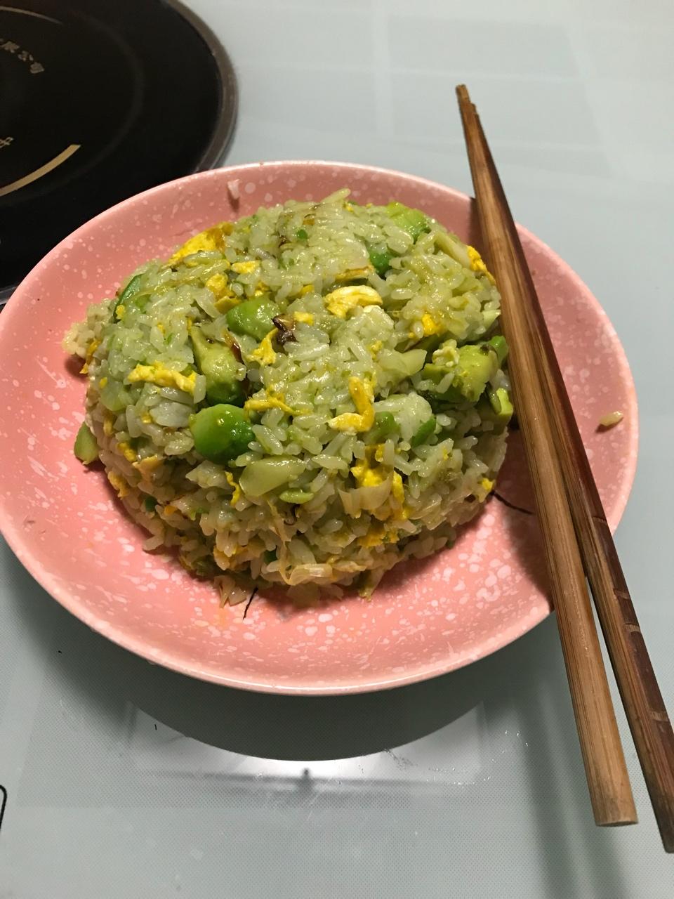 once-3做的牛油果炒饭
