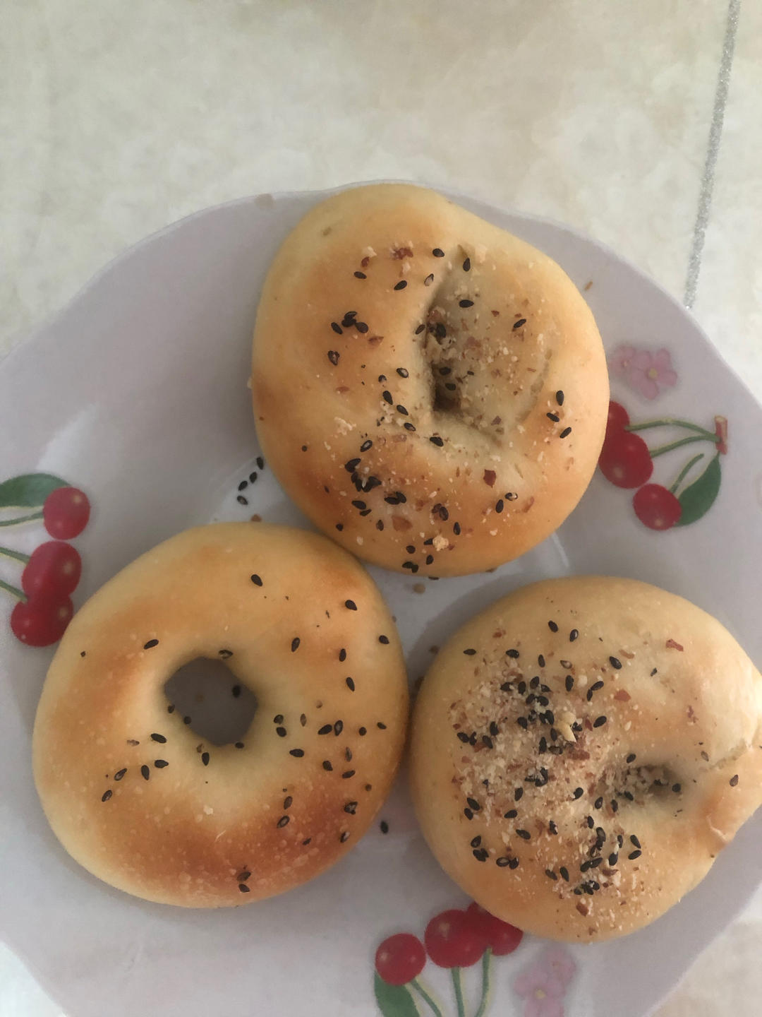 红糖红枣核桃贝果