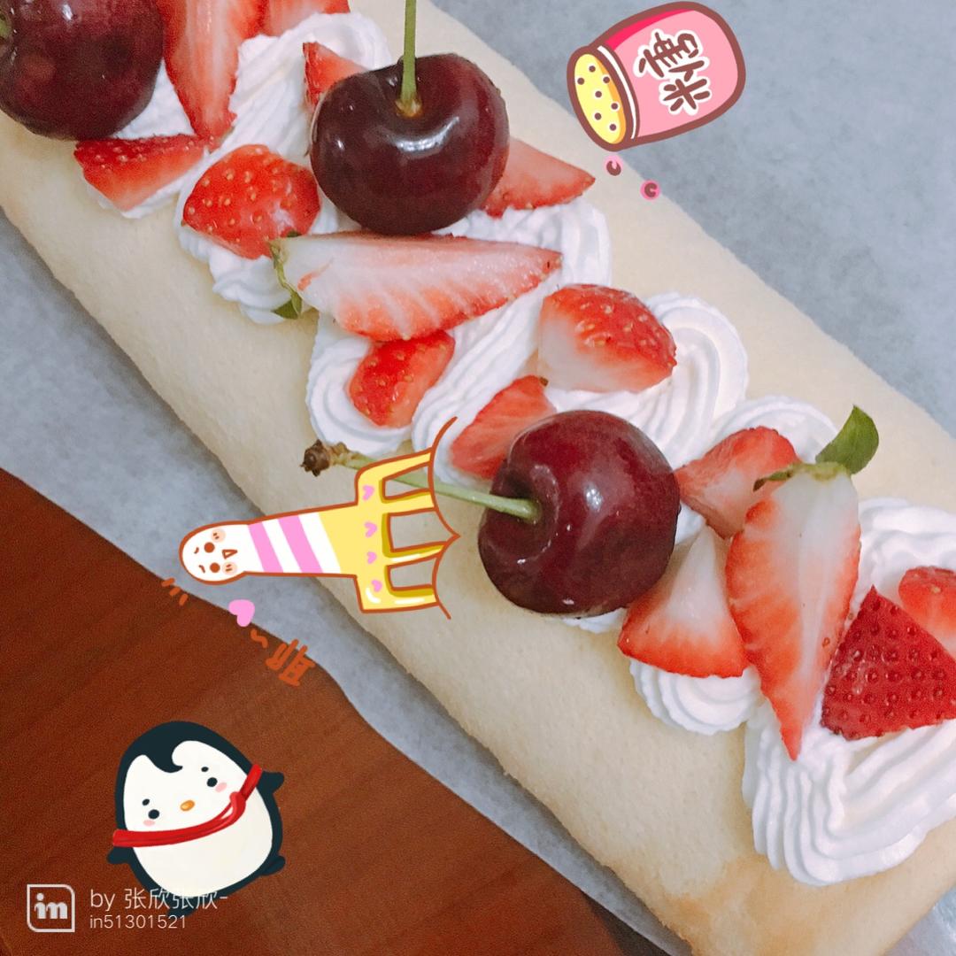 豆腐麻糬戚风蛋糕卷（2016年修订版）