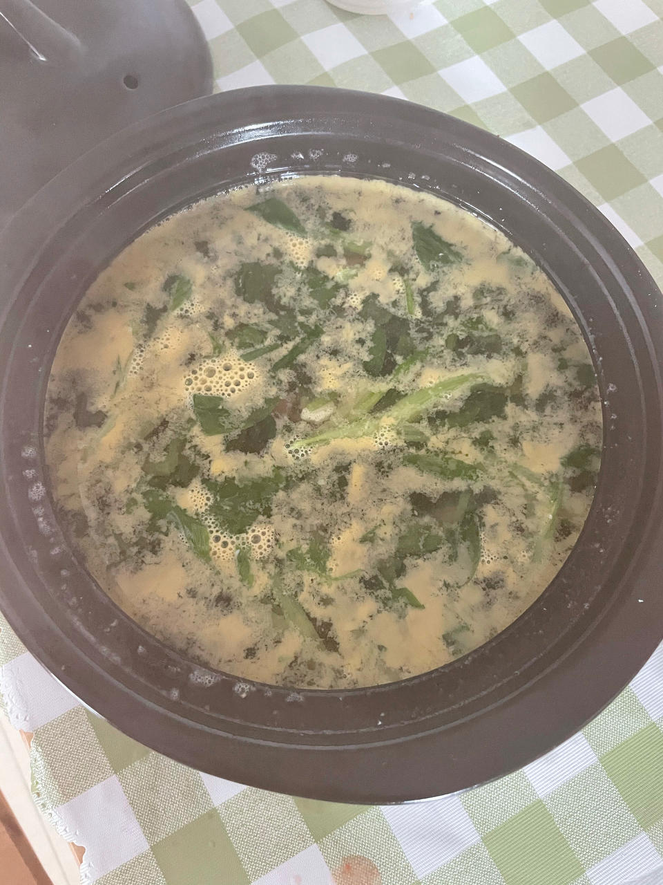 超好喝的 咸鸭蛋白菜汤