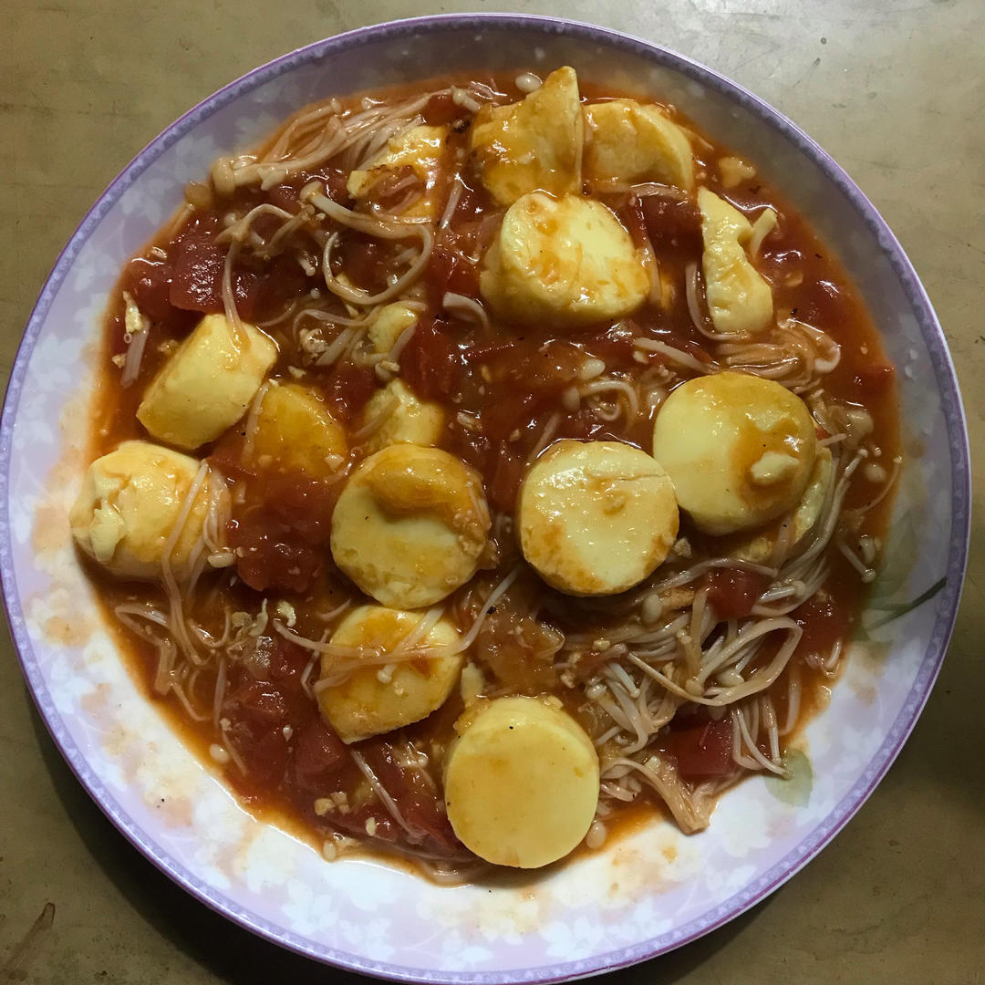 金针菇烧日本豆腐