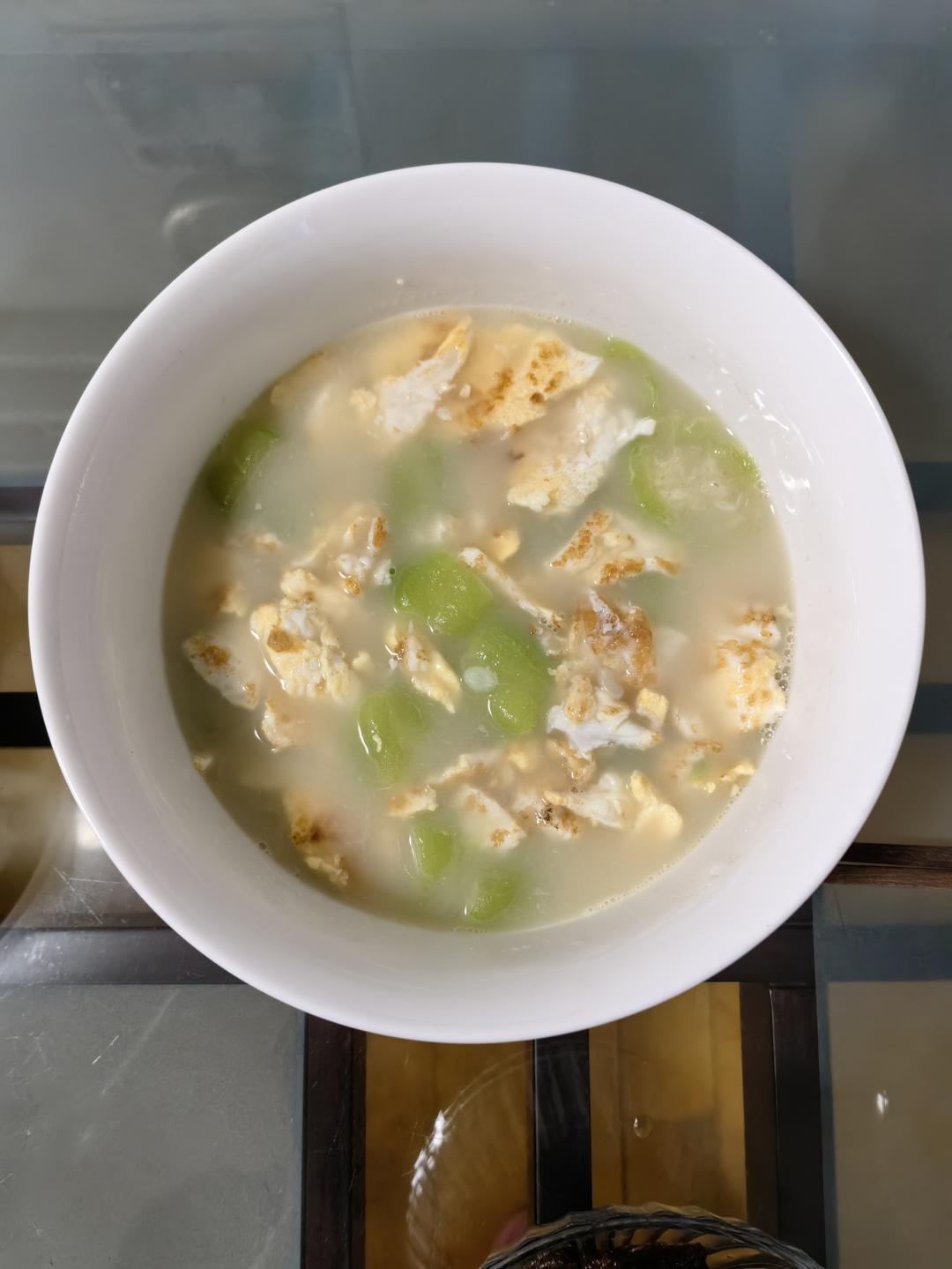 产后下奶汤-丝瓜蛋花汤