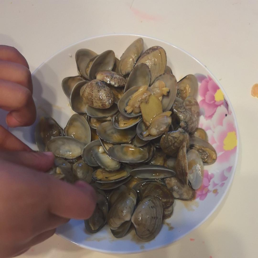 不辣的家常炒花甲