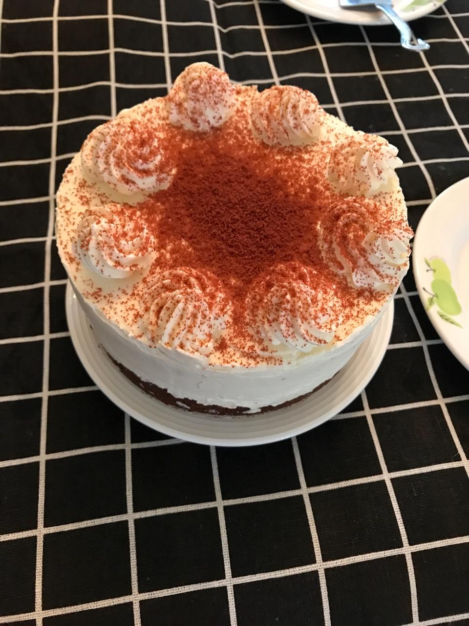 无需抹面的轻卡红丝绒蛋糕/低卡配方+装饰窍门+挤花方法/烘焙视频蛋糕篇11「美式蛋糕」