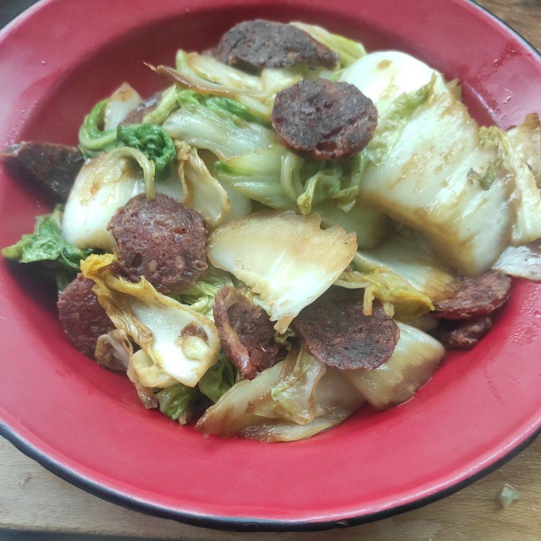 腊肠炒白菜（极速版）