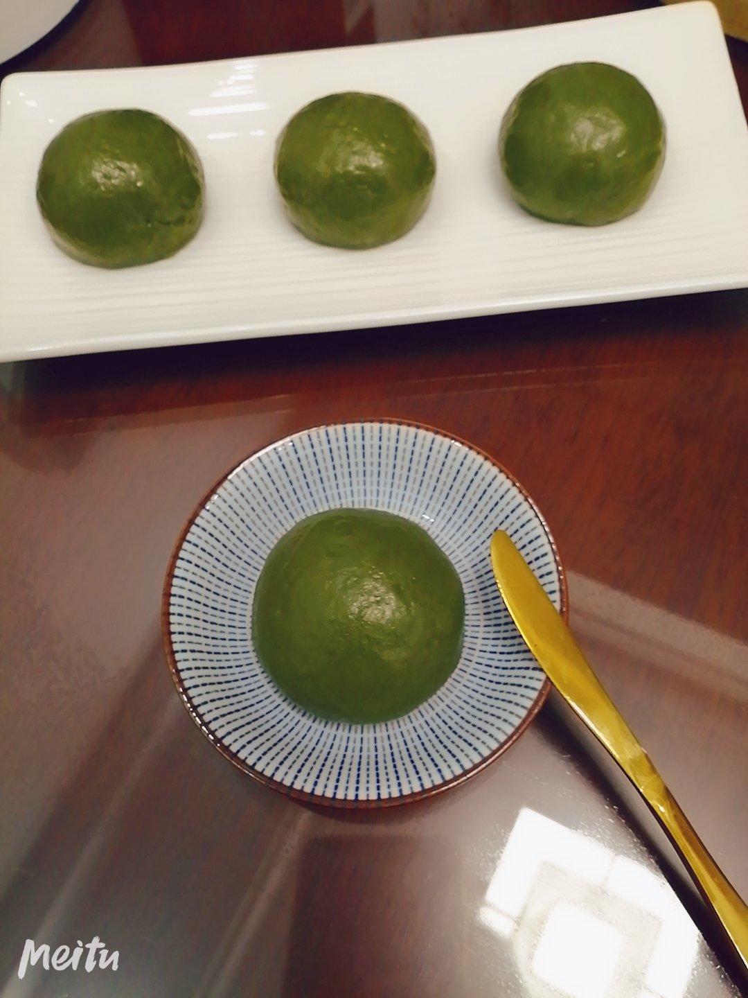 Q糯的艾草·青团（咸蛋肉松）