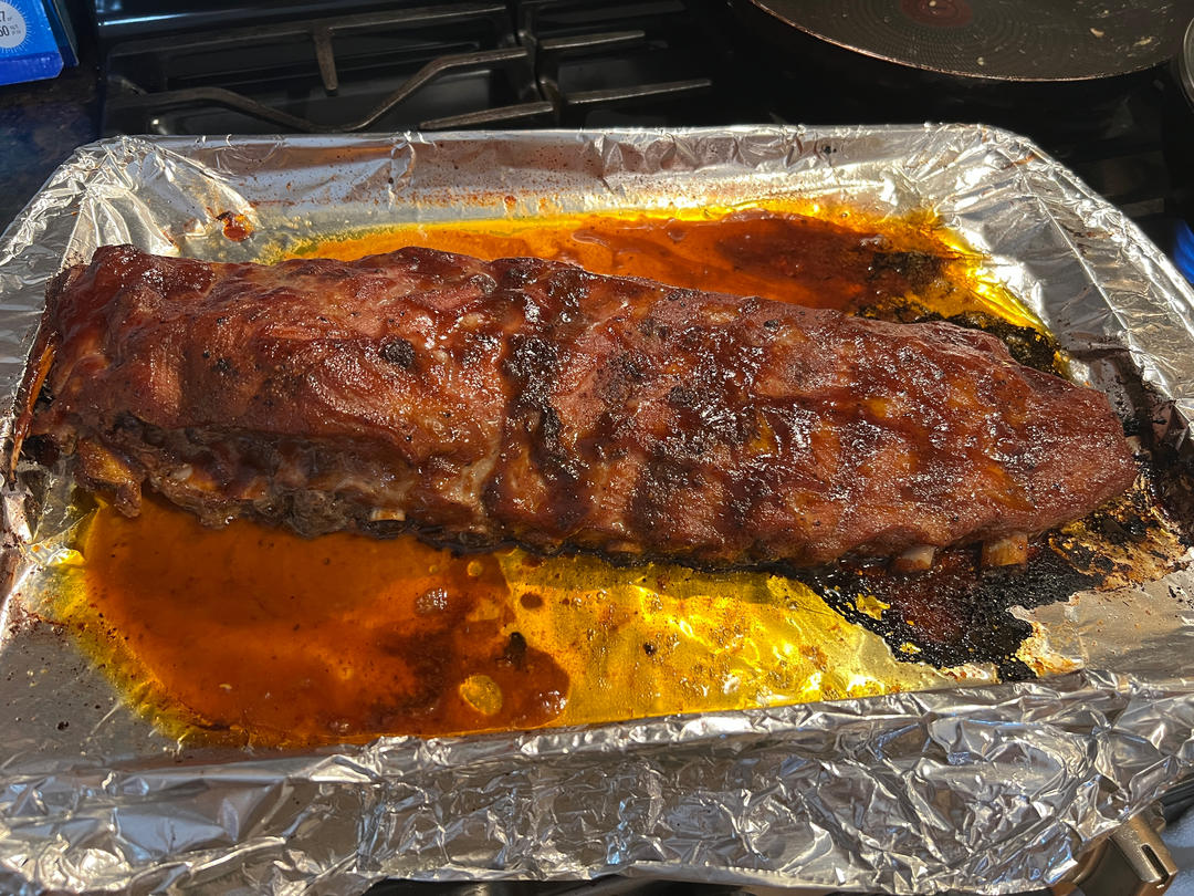 烤箱版美式BBQ的爆赞烤肋排