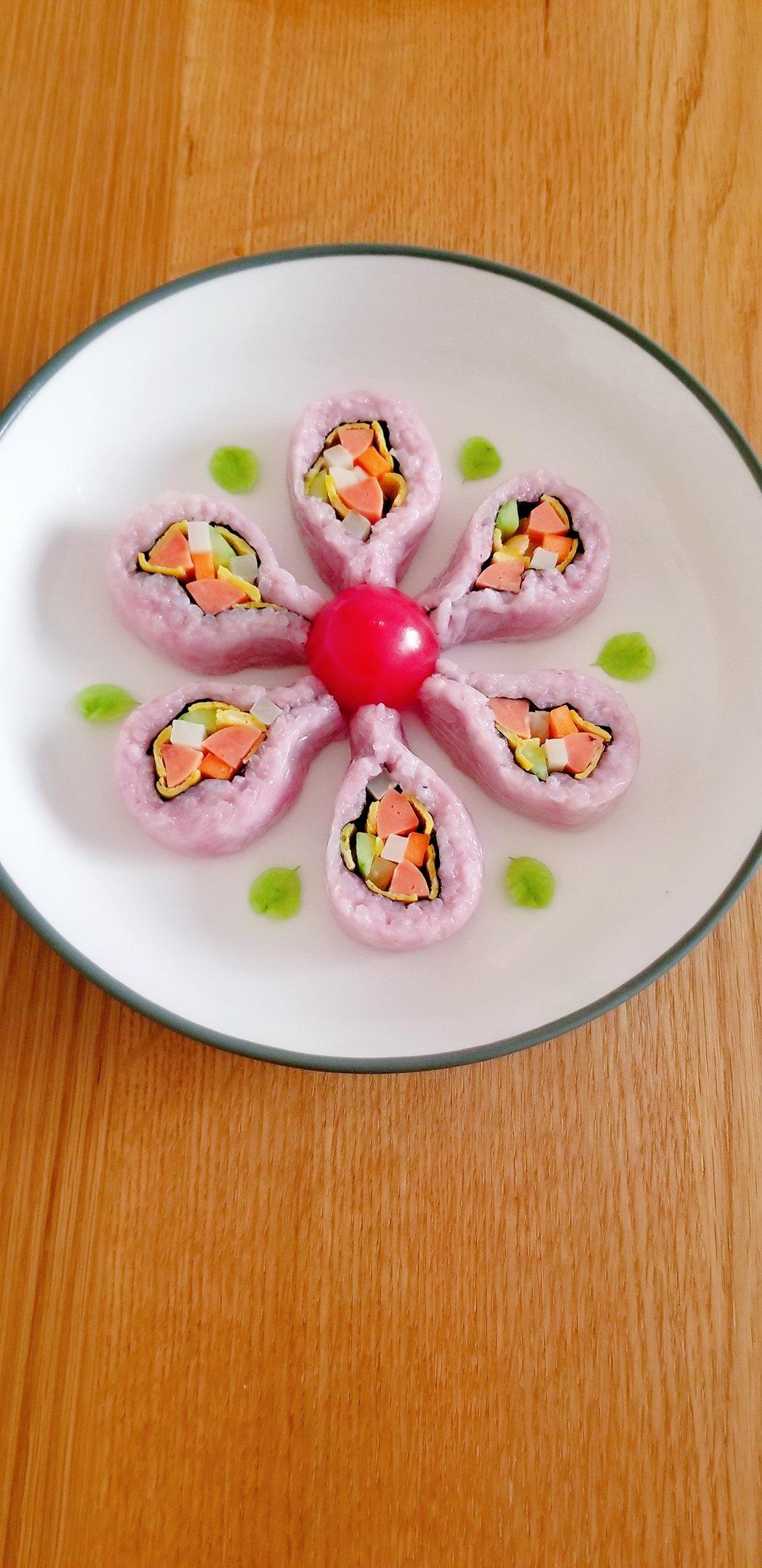 肉嘟嘟ok做的樱花寿司