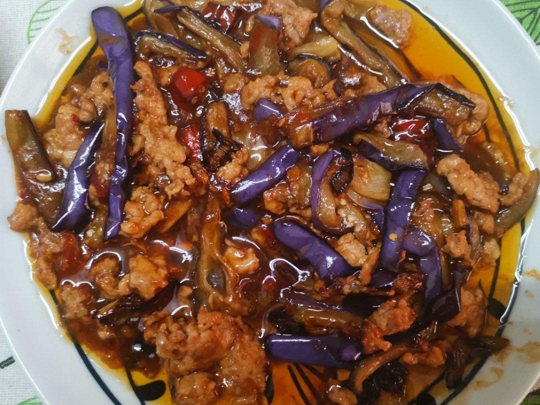 红烧肉沫茄子