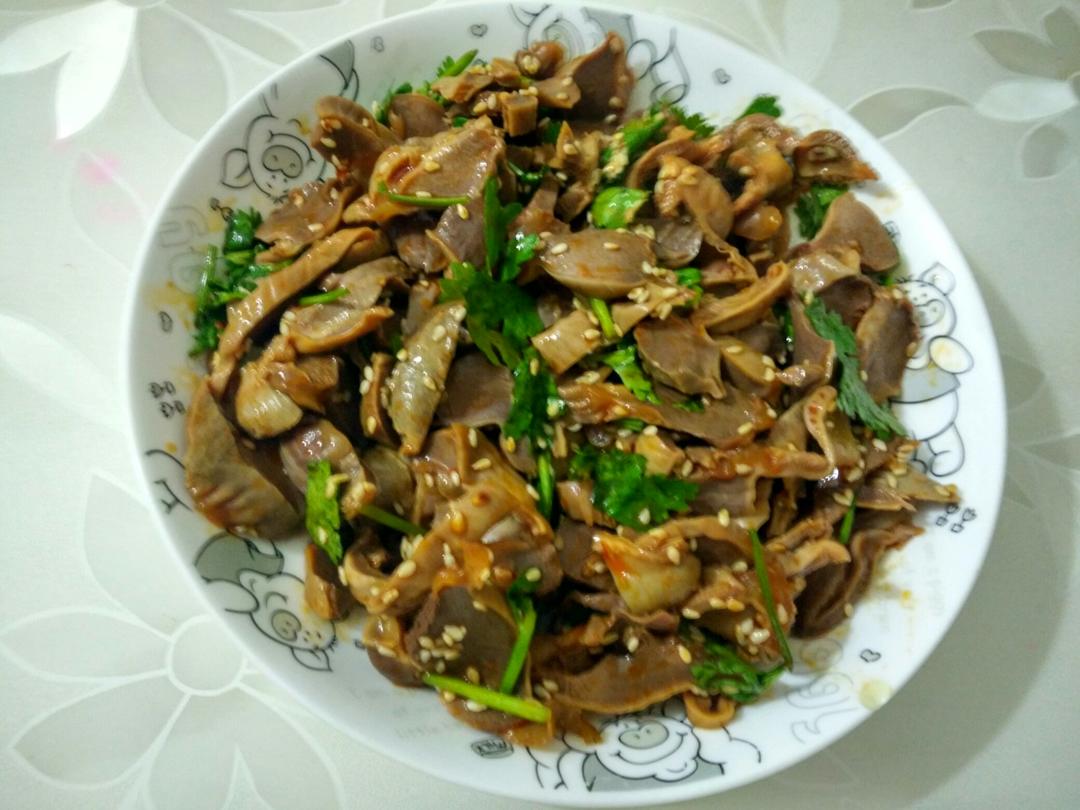 麻油香拌鸡胗