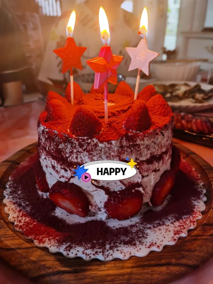 简单易做的巧克力生日蛋糕（6寸）