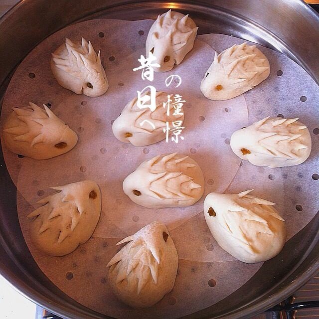红豆刺猬包