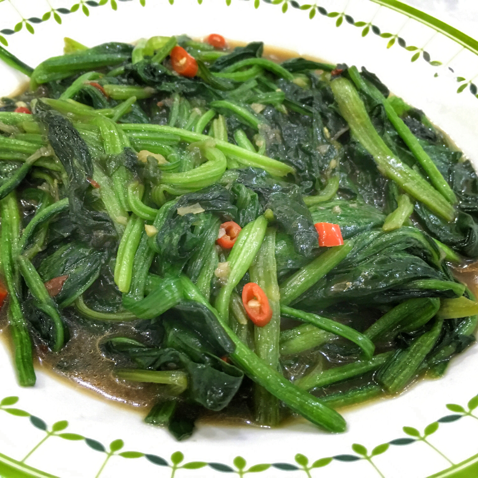 【曼食慢语】虾酱空心菜