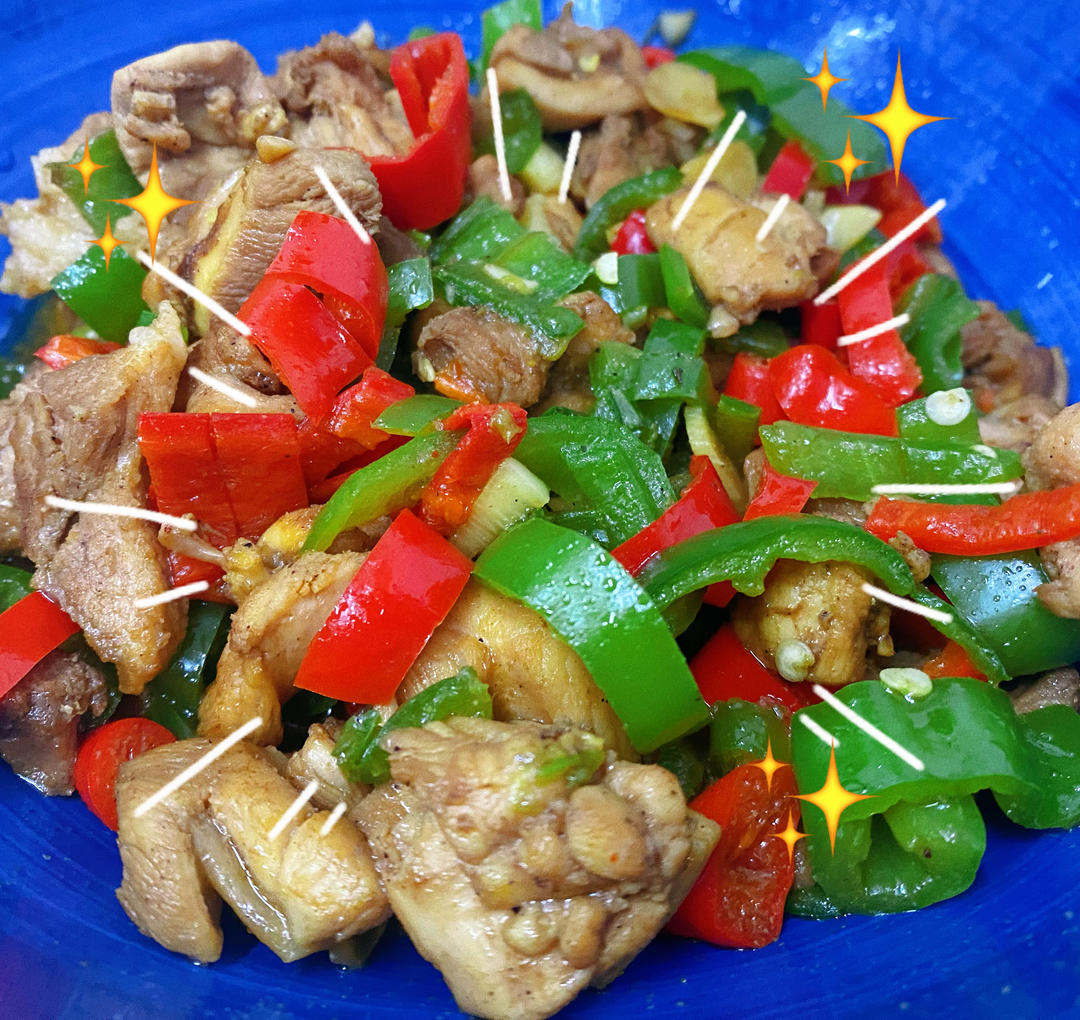 双椒鸡丁（又是超下饭的一道菜）