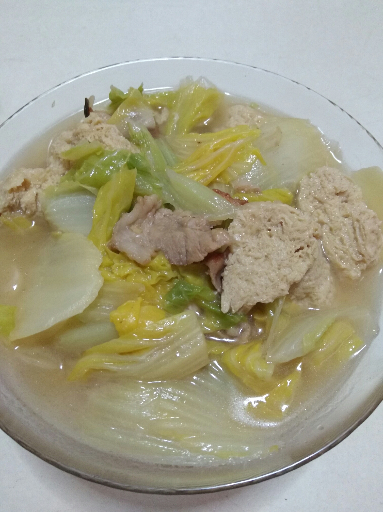 简单下饭的白菜炖冻豆腐的做法