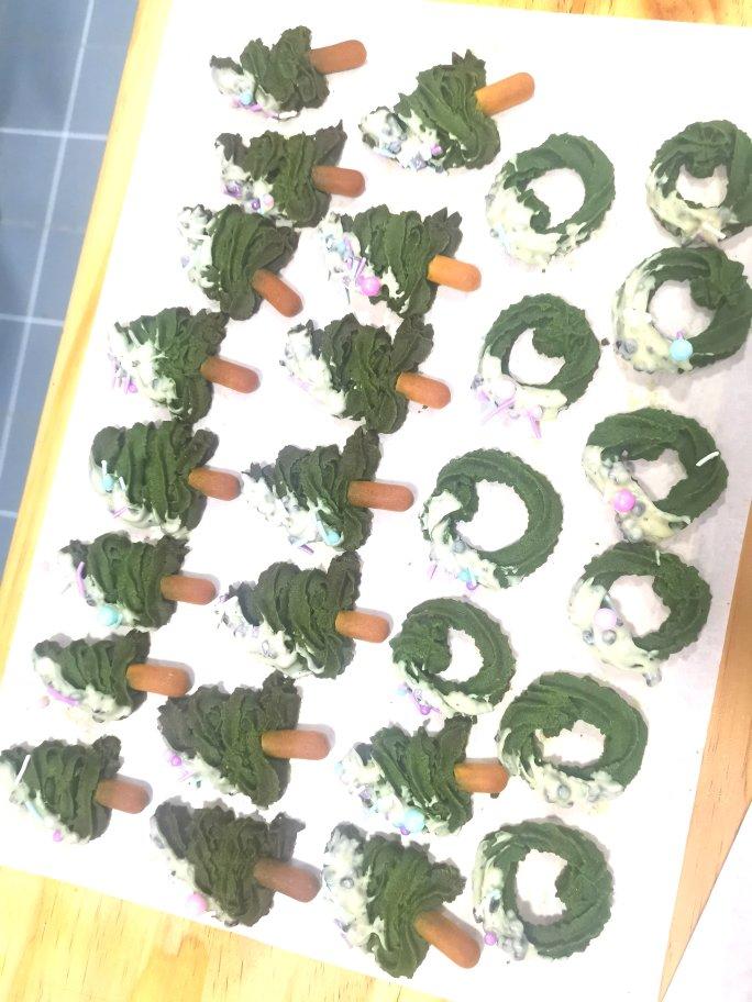 圣诞主题挤花曲奇