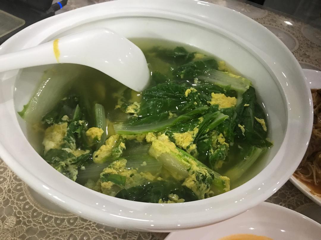 鸡毛菜蛋汤
