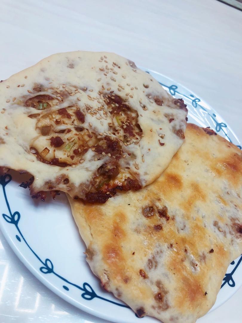 👩‍🍳香喷喷的榨菜鲜肉锅盔～吃一次忘不了💁🏻‍♀️