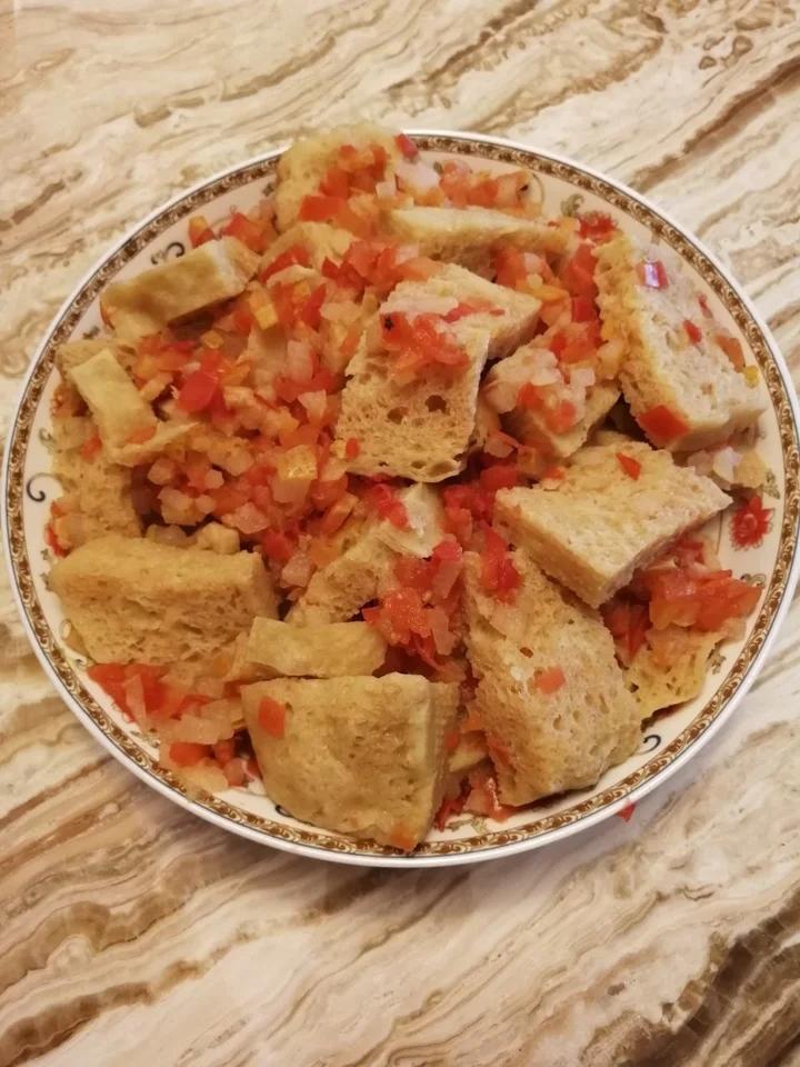 番茄酱拌面筋（无油无盐素食）