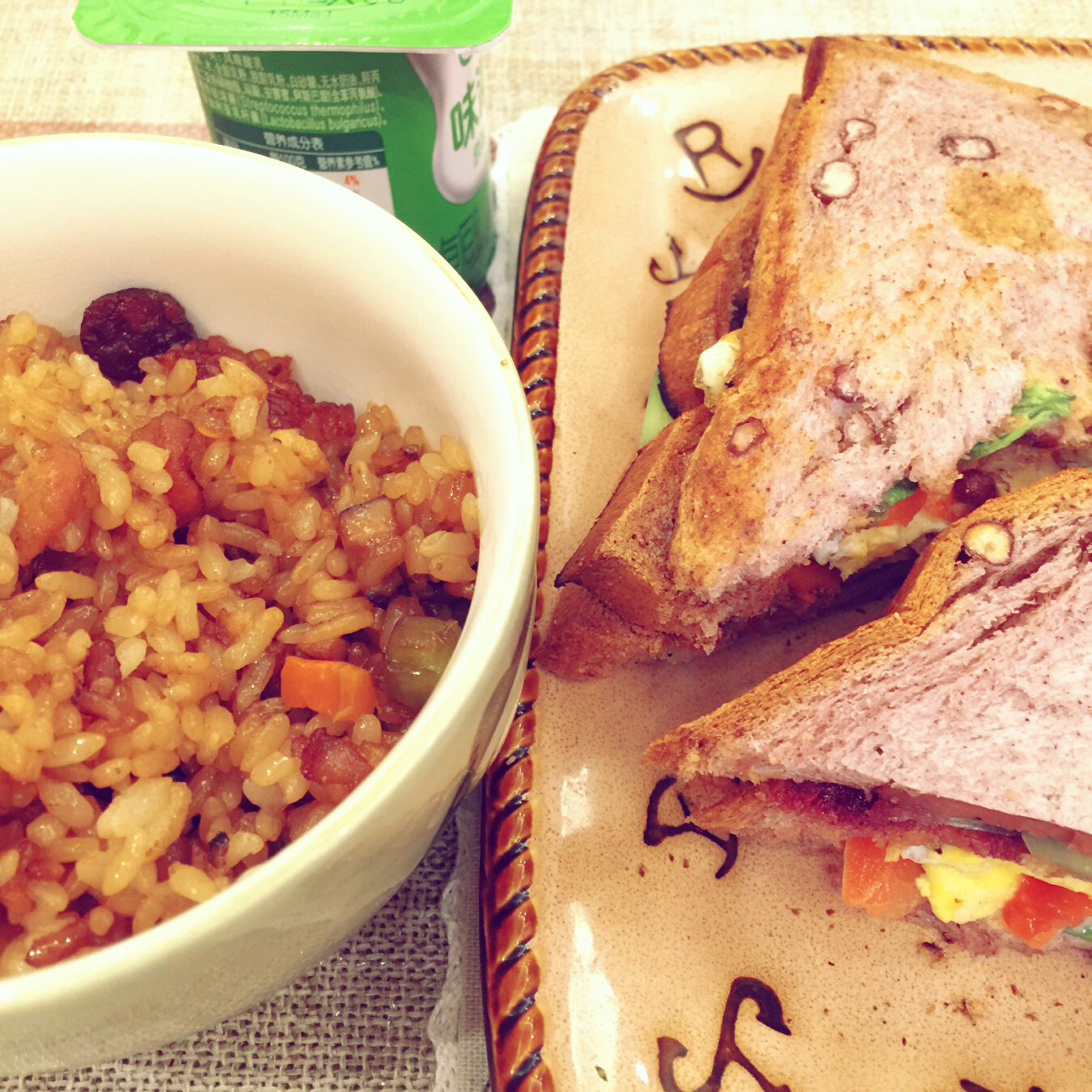 火腿芝士蛋三文治