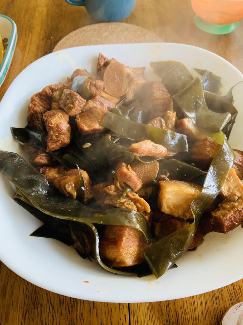 红烧肉炖海带
