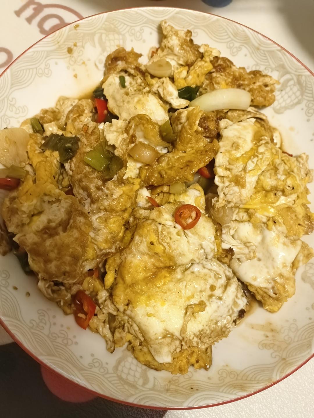 醋炒鸡蛋（快手菜）