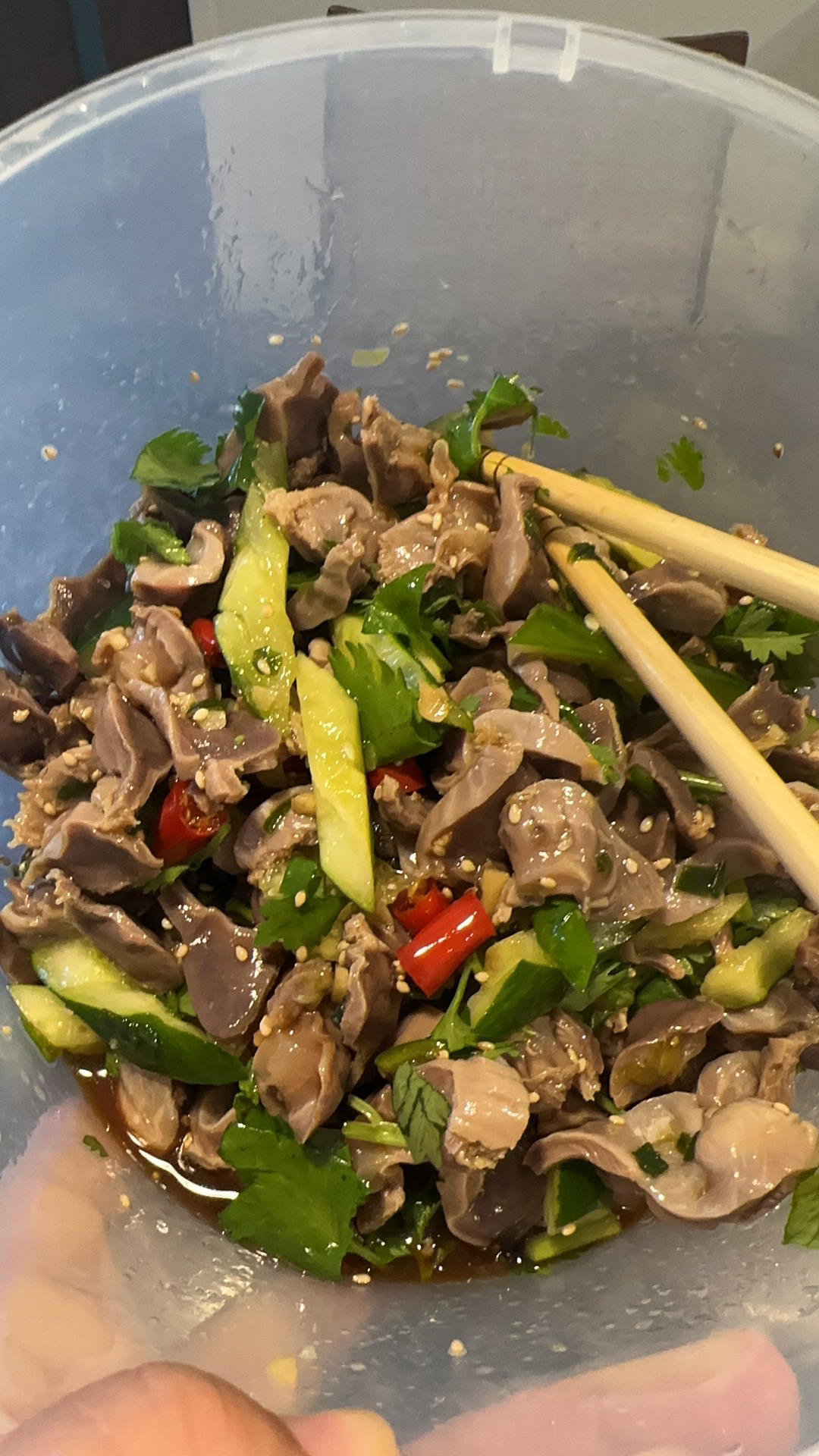 三碗米饭还不够❗️酸辣过瘾的凉拌鸡胗