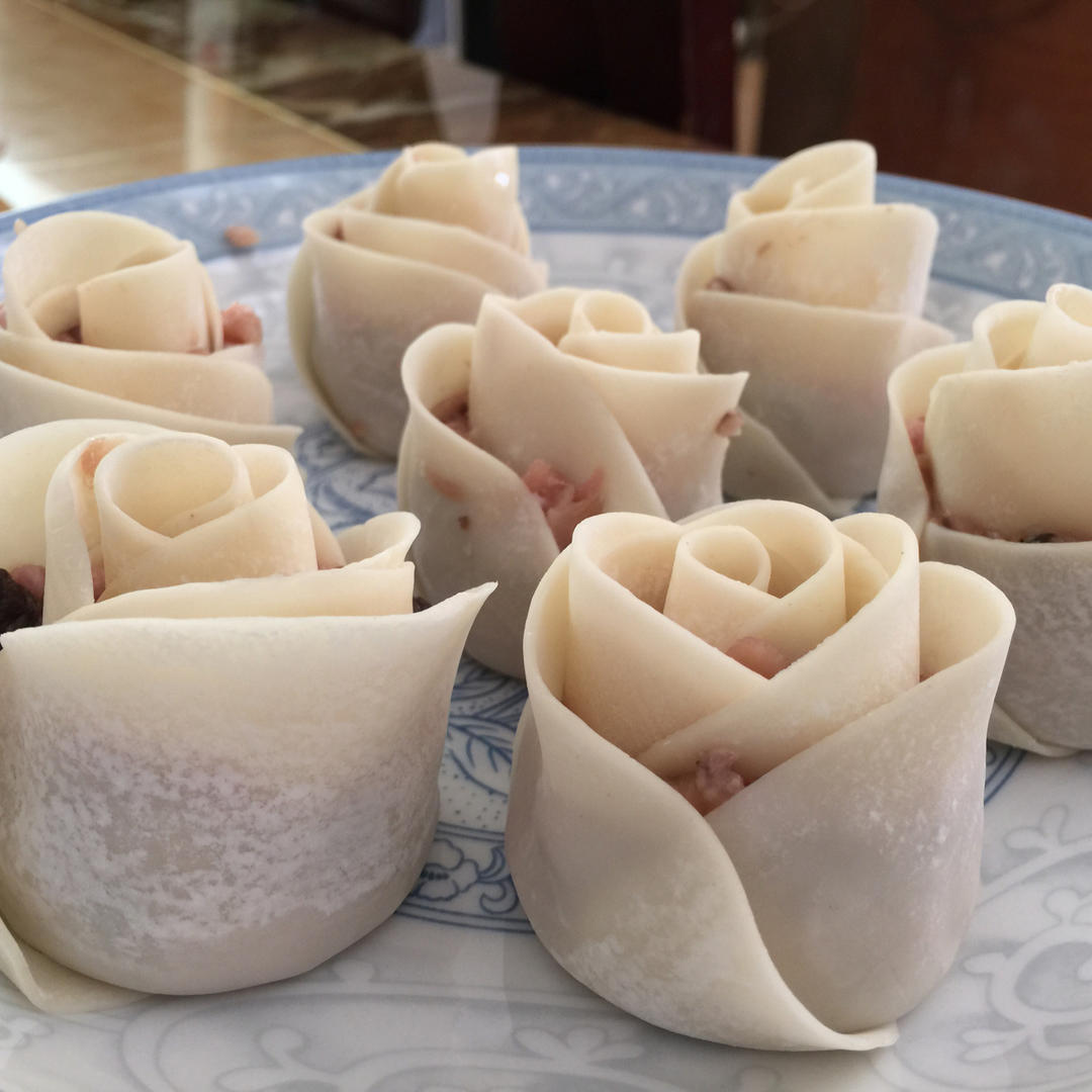 玫瑰花饺子