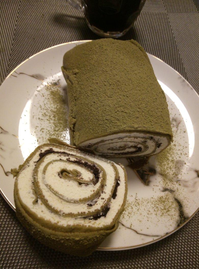 袁好运做的抹茶千层毛巾卷