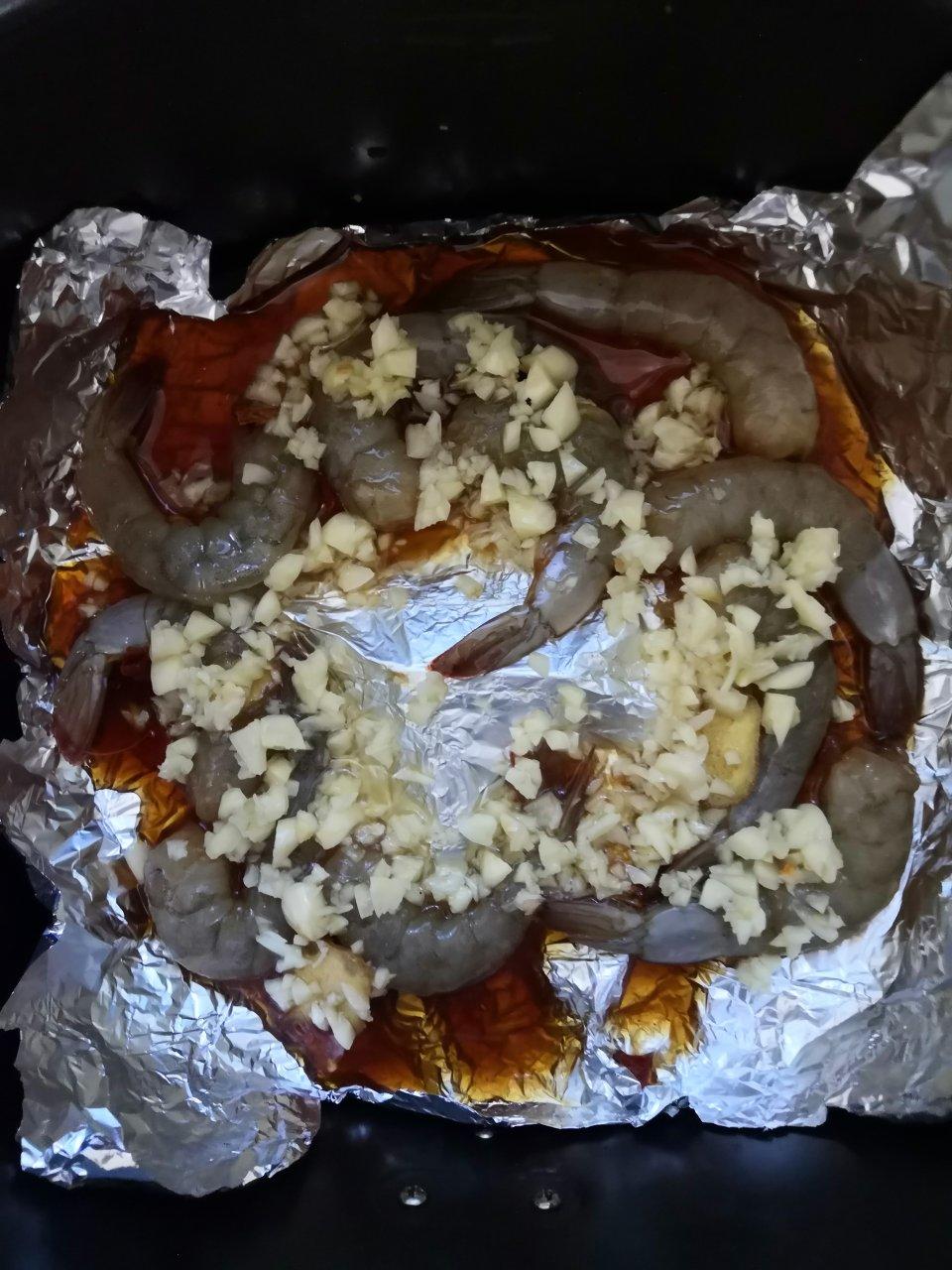 蒜蓉油焖大虾（空气炸锅版）