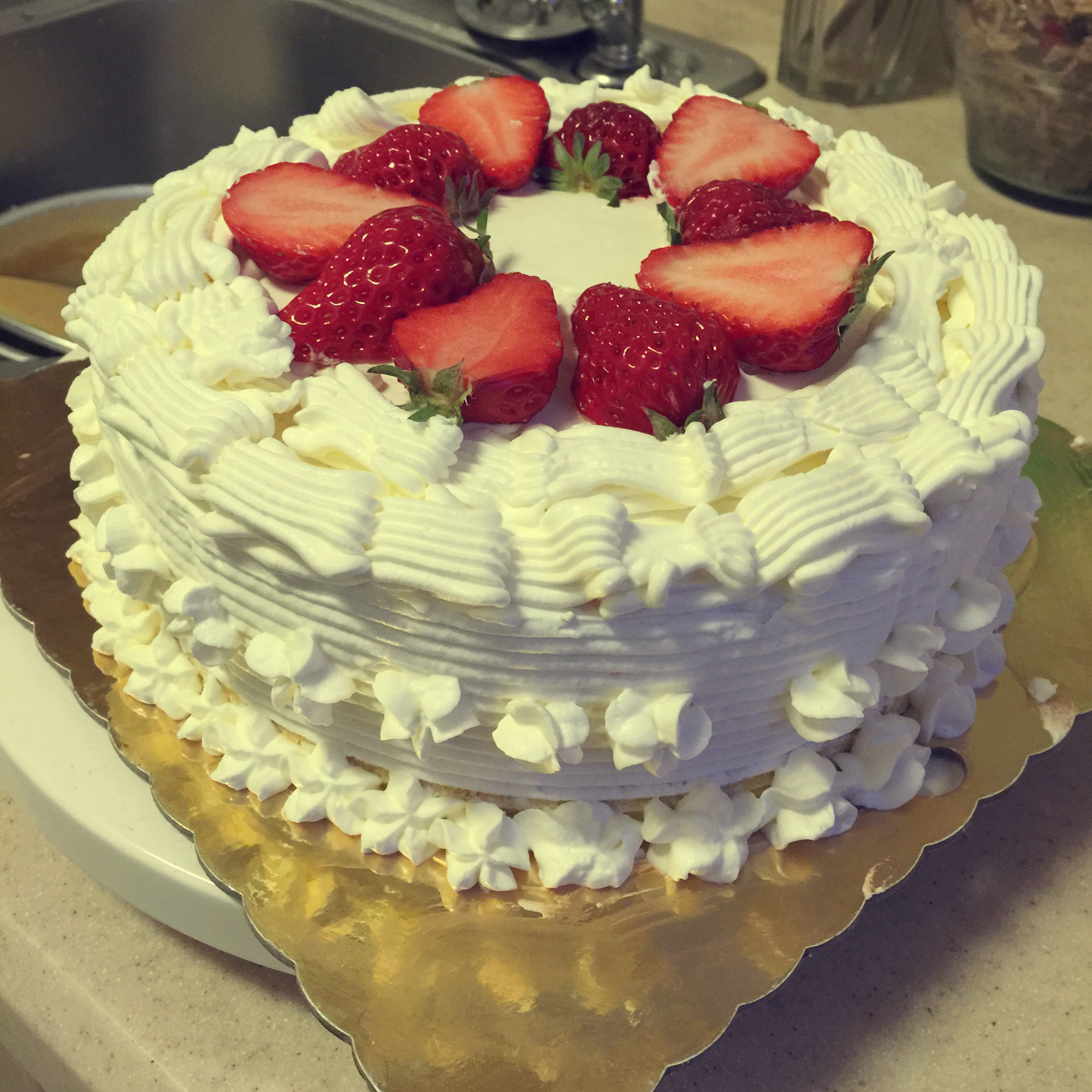 手机用户0137_5ocj做的简易蛋糕裱花