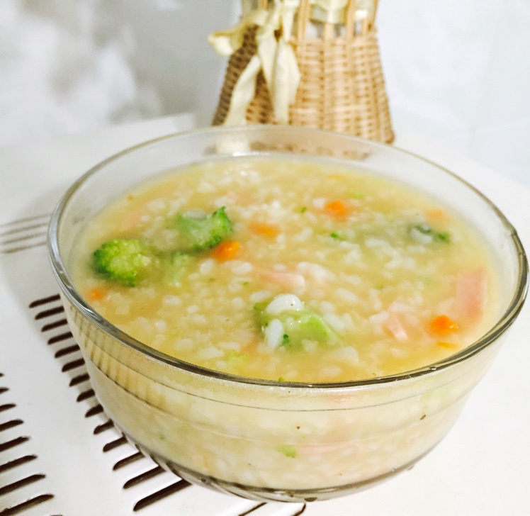 wahaxin做的胡萝卜青菜粥