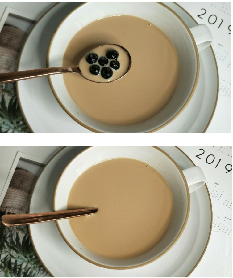自制焦糖珍珠奶茶