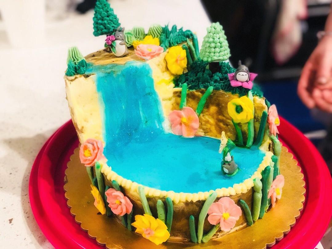 龙猫场景蛋糕
