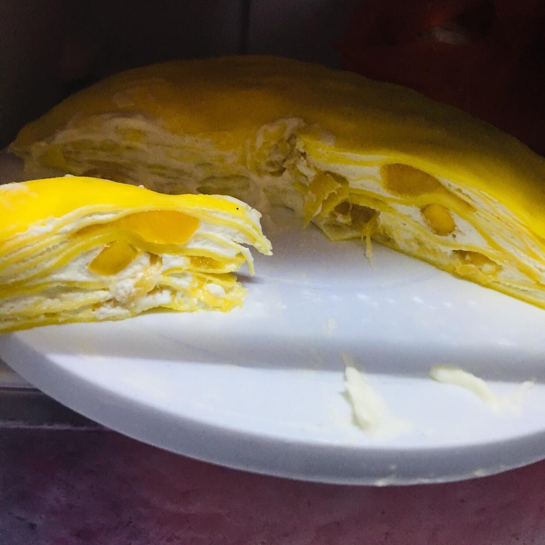 芒果千层蛋糕🍰（一看就会超详细超简单）