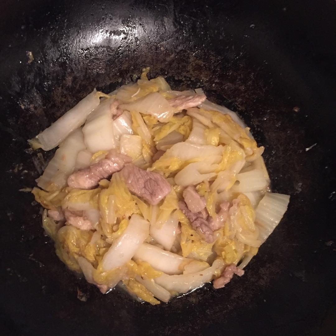 大白菜炒肉片