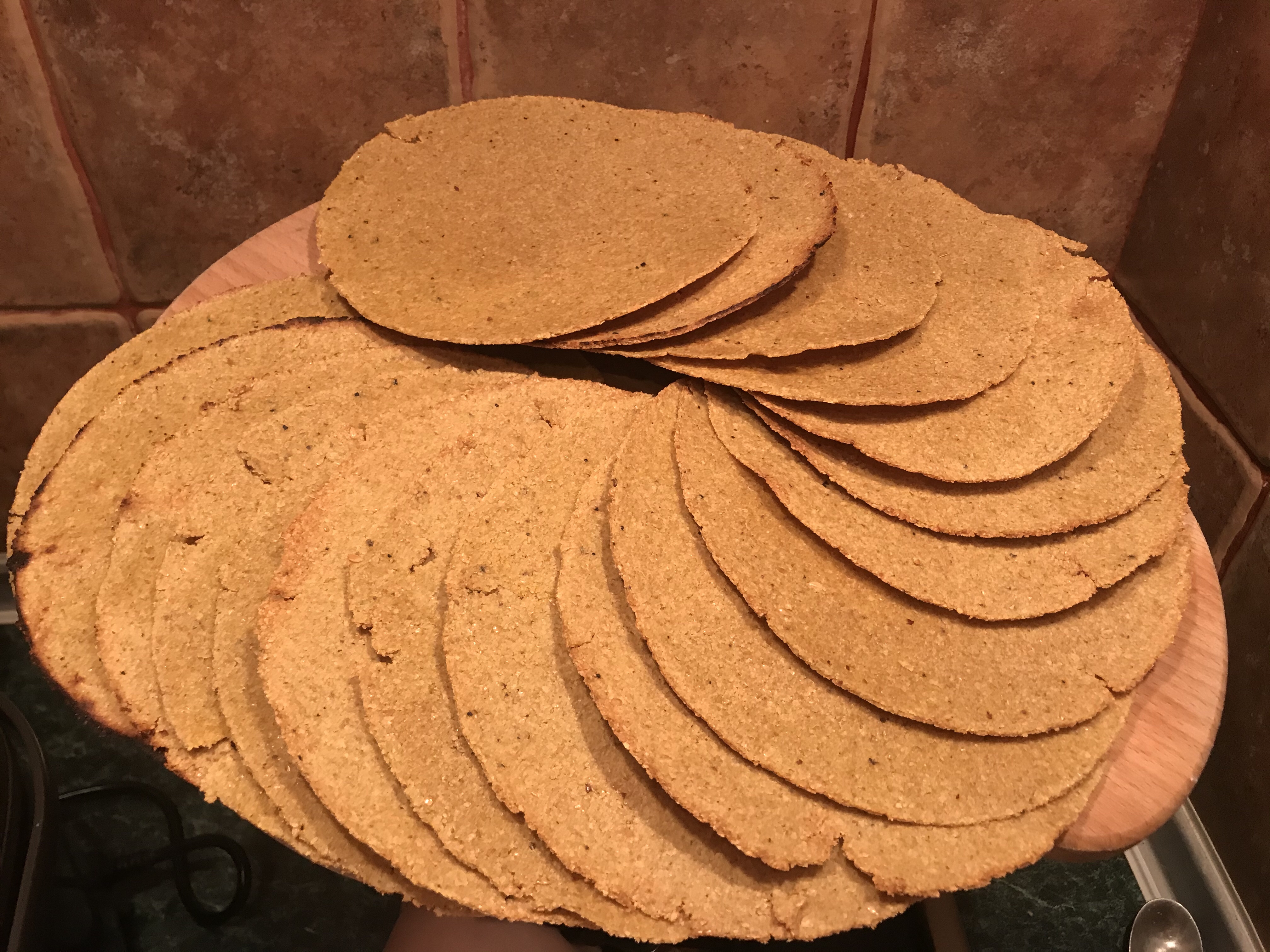 超容易生酮亚麻籽粉卷饼 keto tortilla的做法