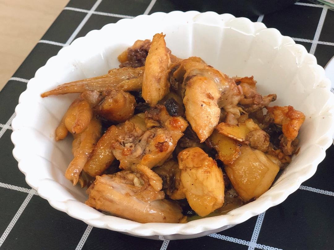 红烧三黄鸡家常版(黄焖鸡)