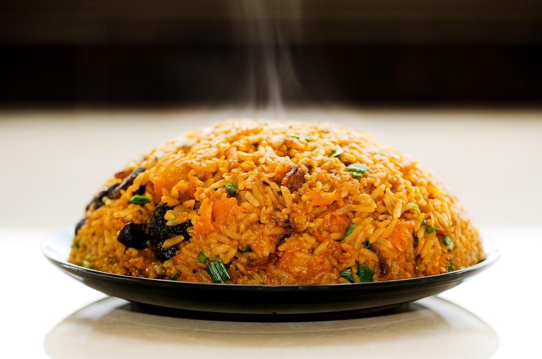 美味到不行的南瓜饭