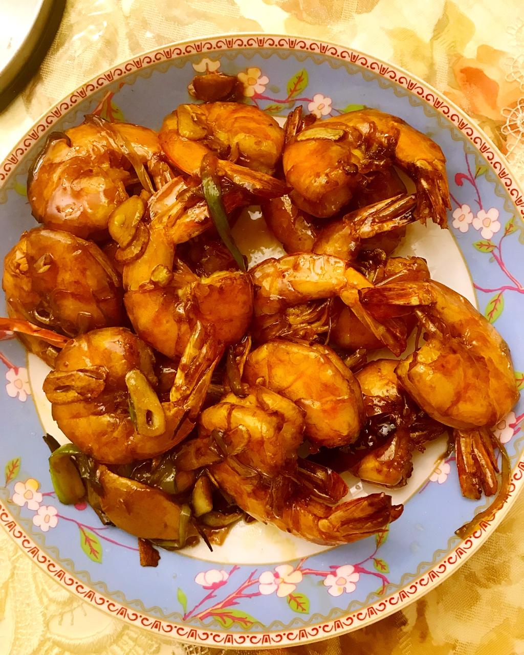 喼汁大虾（美食台）