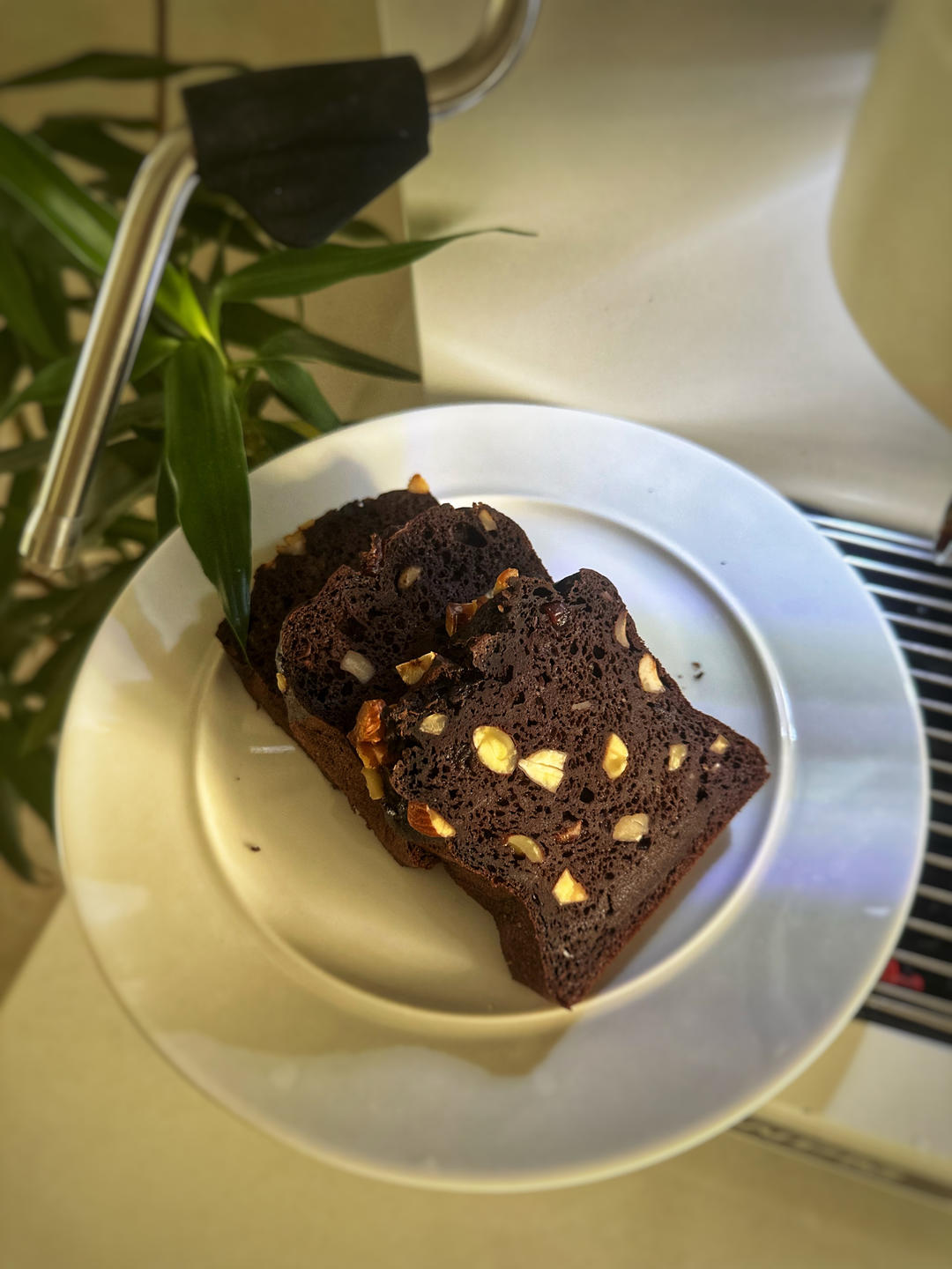 软糯醇香~无油无糖香蕉版低卡布朗尼~