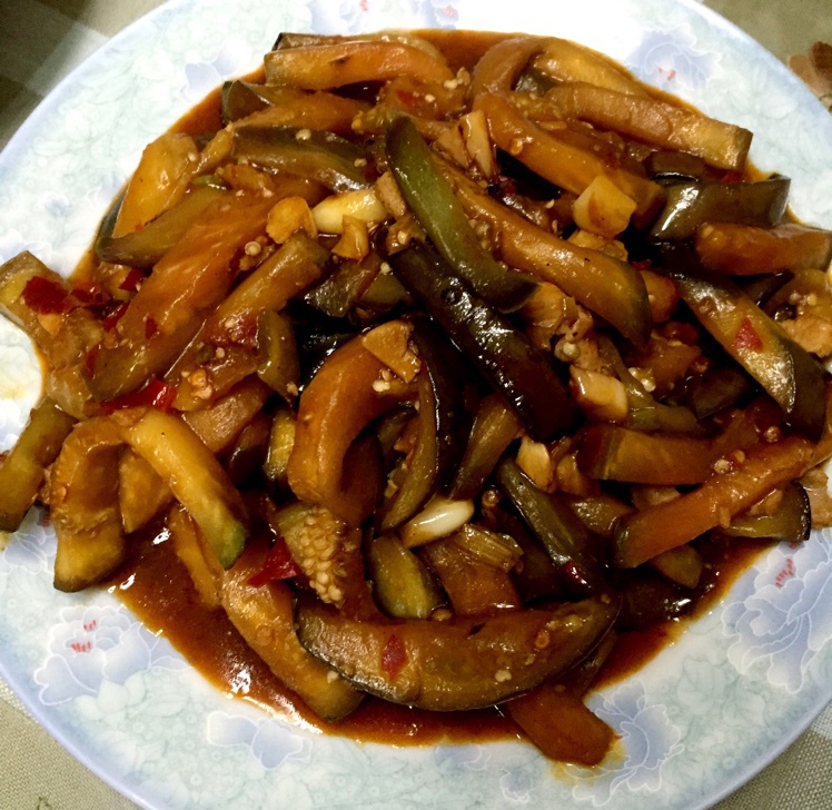 老丁的私房菜-油焖茄子