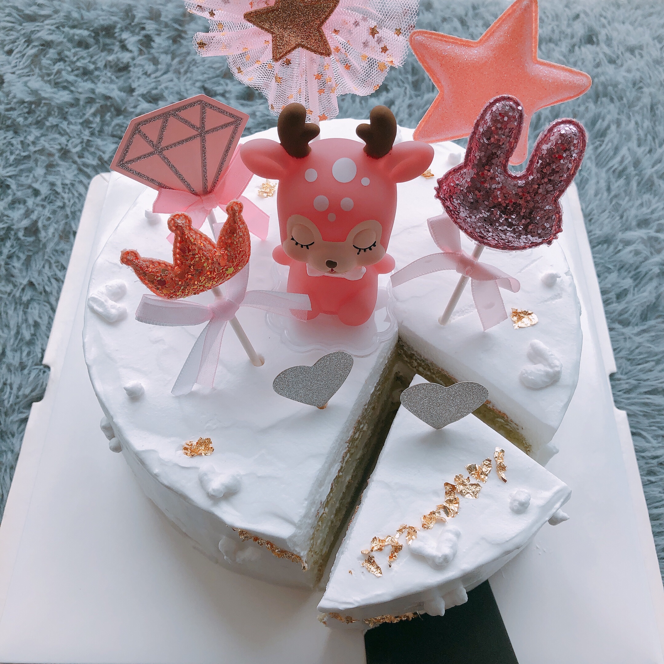 8寸抹茶生日蛋糕🎂的做法 步骤14