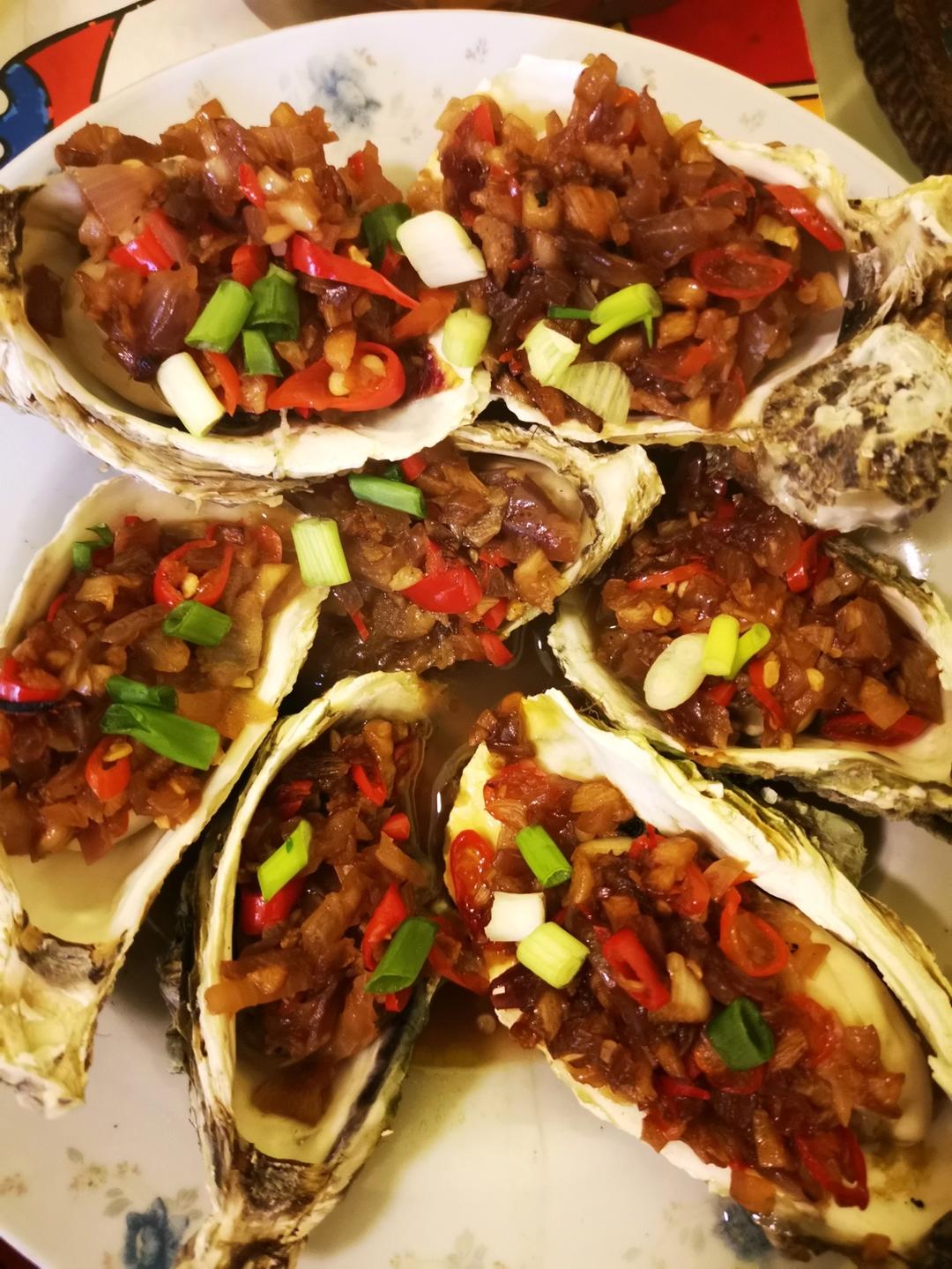 超简单～蒸蒜蓉生蚝