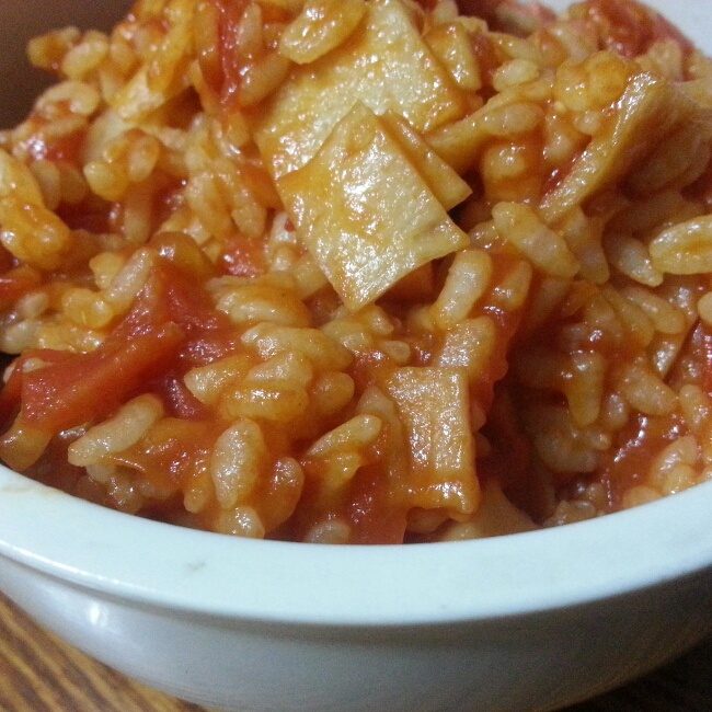 红色系茄汁炒饭