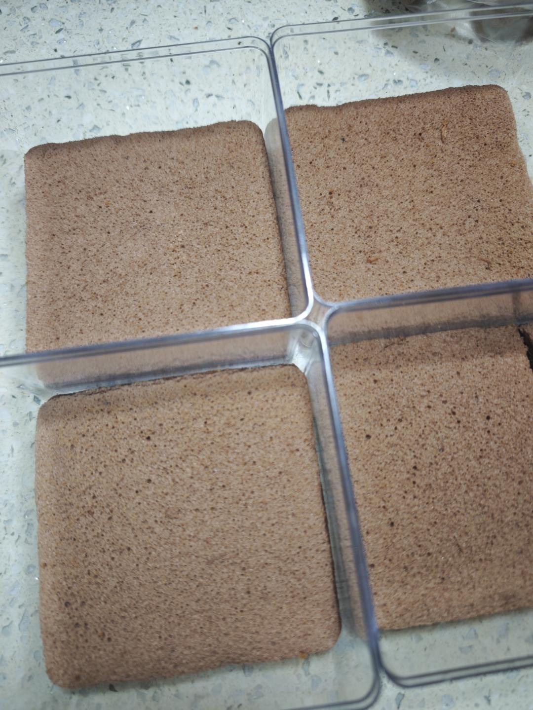 在家自制 6层巧克力奶酪脆皮梦龙盒子蛋糕 多重口感 吃一口停不下