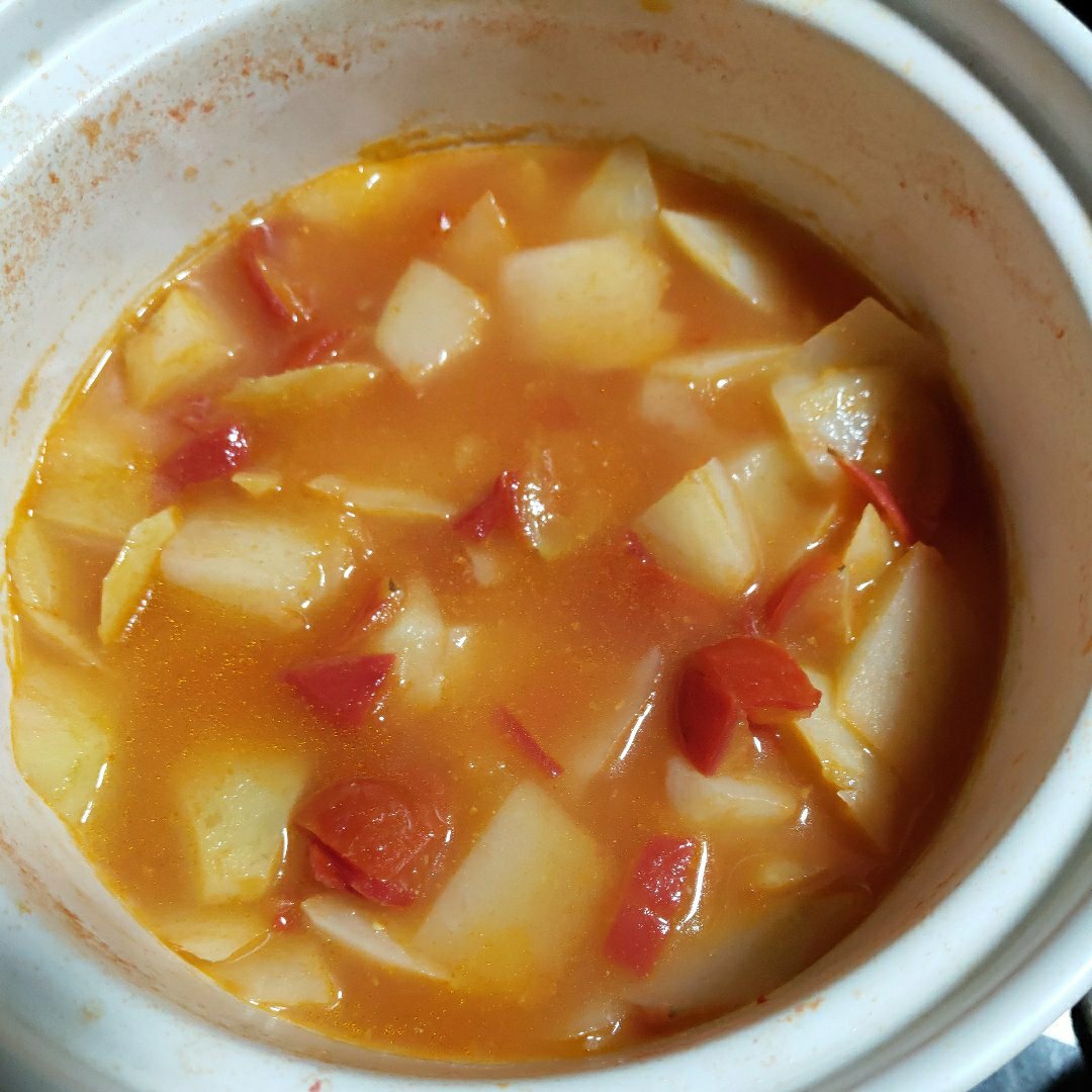 超级美味简单又丰盛的番茄土豆浓汤