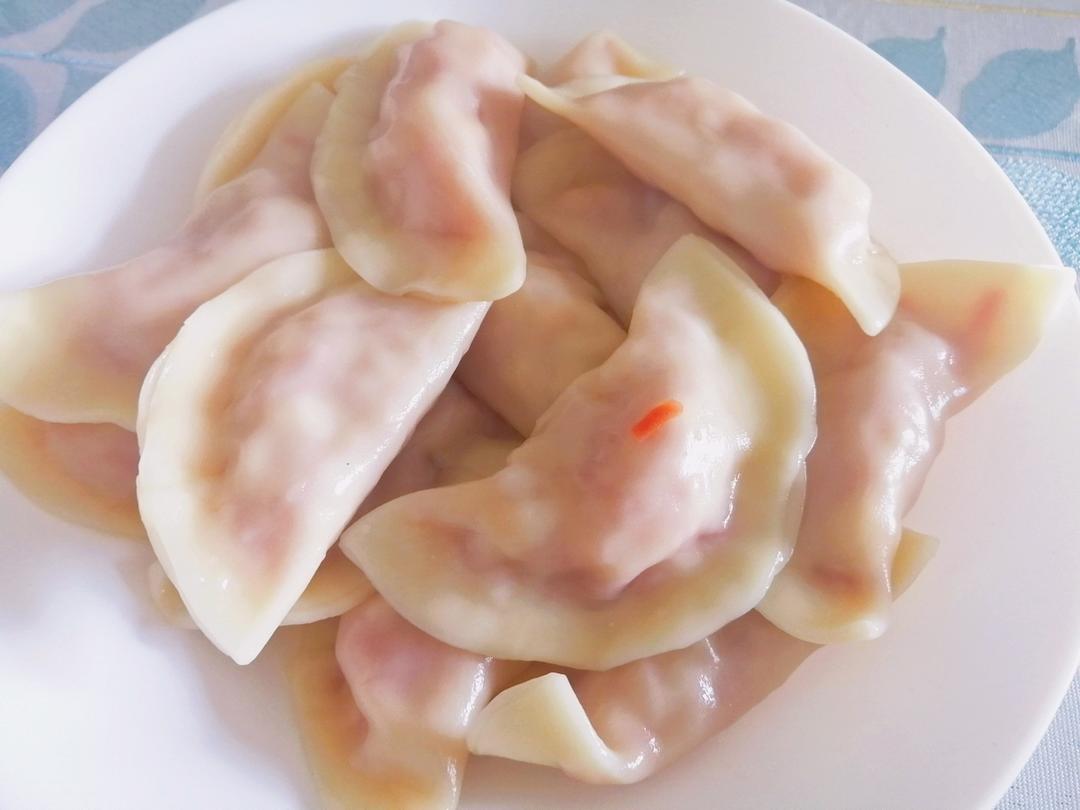 胡萝卜西葫芦鸡蛋虾仁饺子（超好吃的素馅饺子，含饺子皮教程）