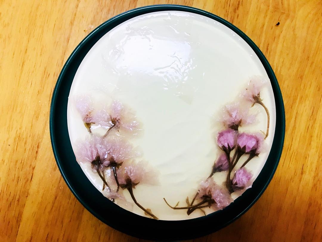 无良奸商做的酸奶慕斯蛋糕樱花镜面