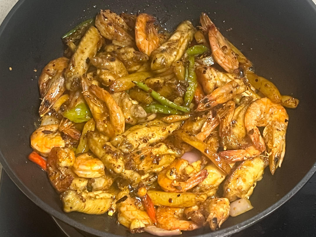 干锅鸡翅香辣虾